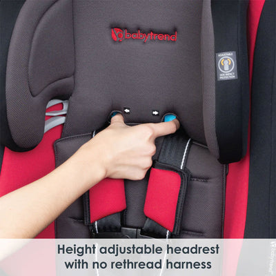 Baby Trend Cover Me 4 in 1 Convertible Car Seat w/ Canopy, Scooter (Black/Red)