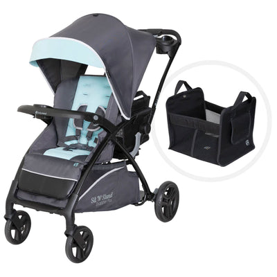 Baby Trend Sit N’ Stand Lightweight 5-in-1 Shopper Plus Stroller, Blue Mist