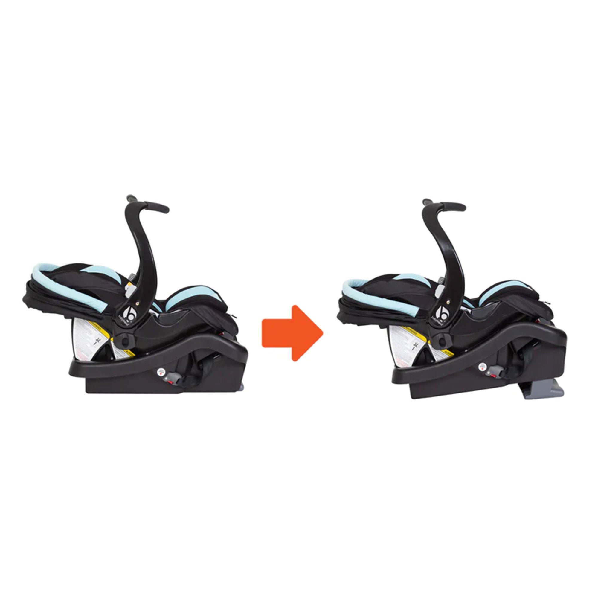 Baby Trend Secure Snap Gear 35 Infant Car Seat with 3 Panel Canopy, Purest Blue - VMInnovations