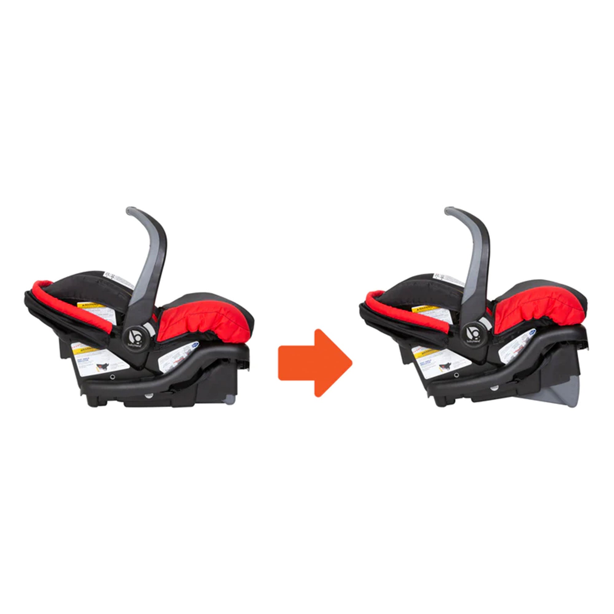 Baby Trend Ally Newborn Baby Infant Car Seat Travel System with Cover, Mars Red - VMInnovations