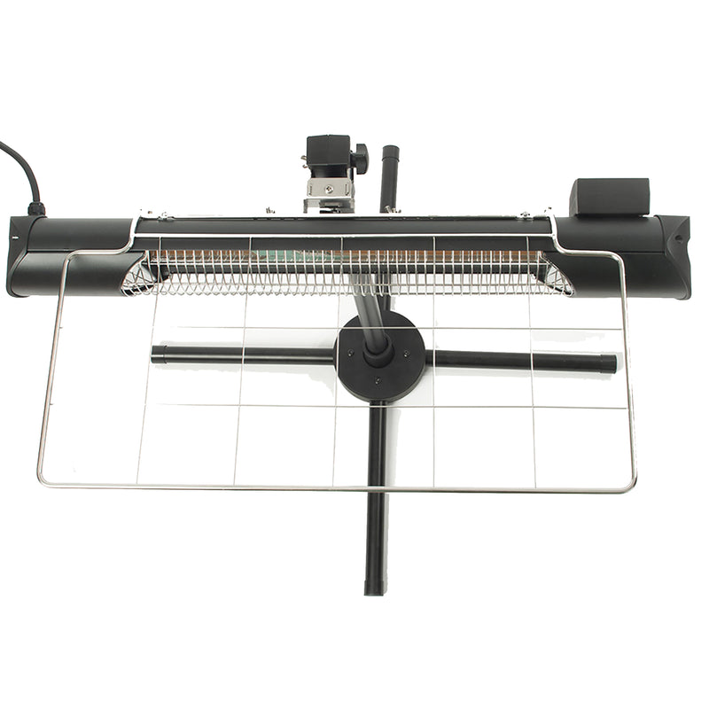 Sengoku HeatMate Weatherproof Graphite Patio Heater with Stand and Remote, Black