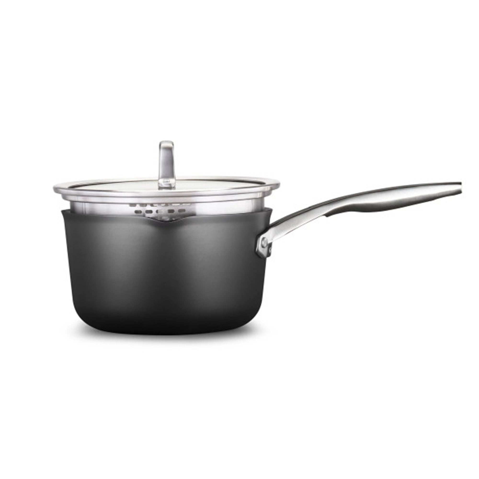 Calphalon Premier 3.5 Quart Hard-Anodized Nonstick MineralShield Sauce Pan w/Lid - VMInnovations