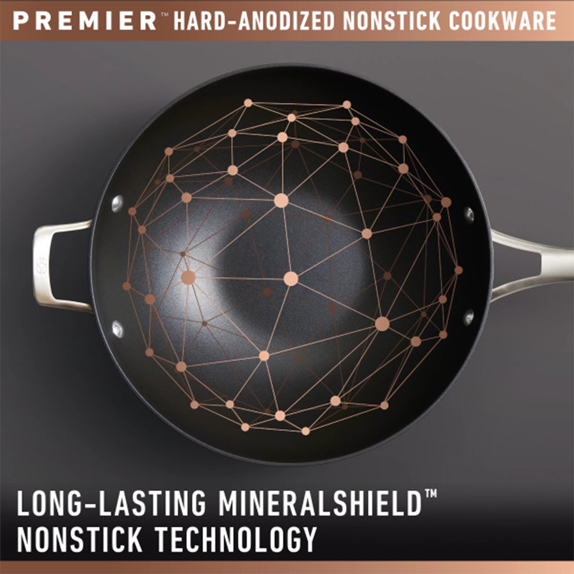 Calphalon Premier 3.5 Quart Hard-Anodized Nonstick MineralShield Sauce Pan w/Lid - VMInnovations
