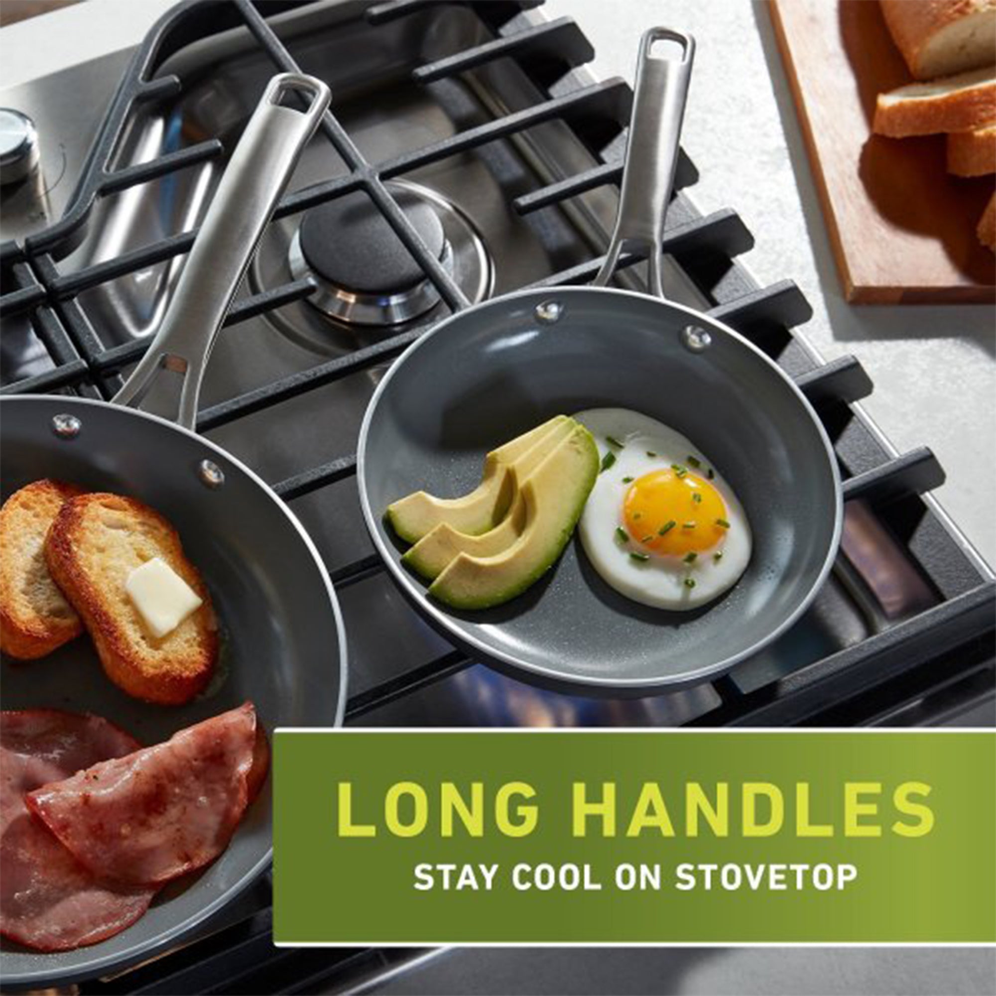 Calphalon 11pc Oil Infused Ceramic Cookware Set w/Stay Cool Handles (Open Box) - VMInnovations