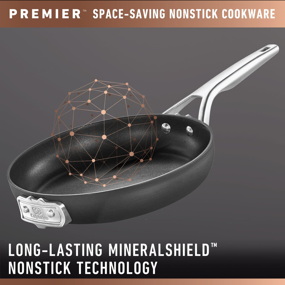 Premier Space Saving 1.5 Quart Hard Anodized Nonstick Saucepan w/Lid (Open Box)