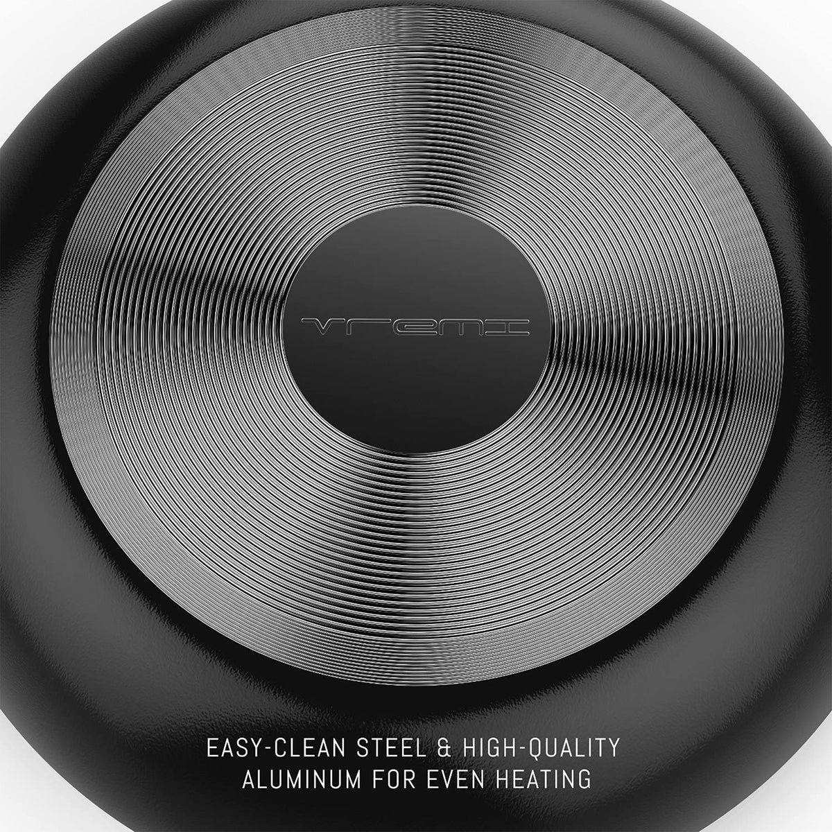 Vremi 15 Piece Nonstick Aluminum Pot and Pans Cookware Set with Cooking Utensils