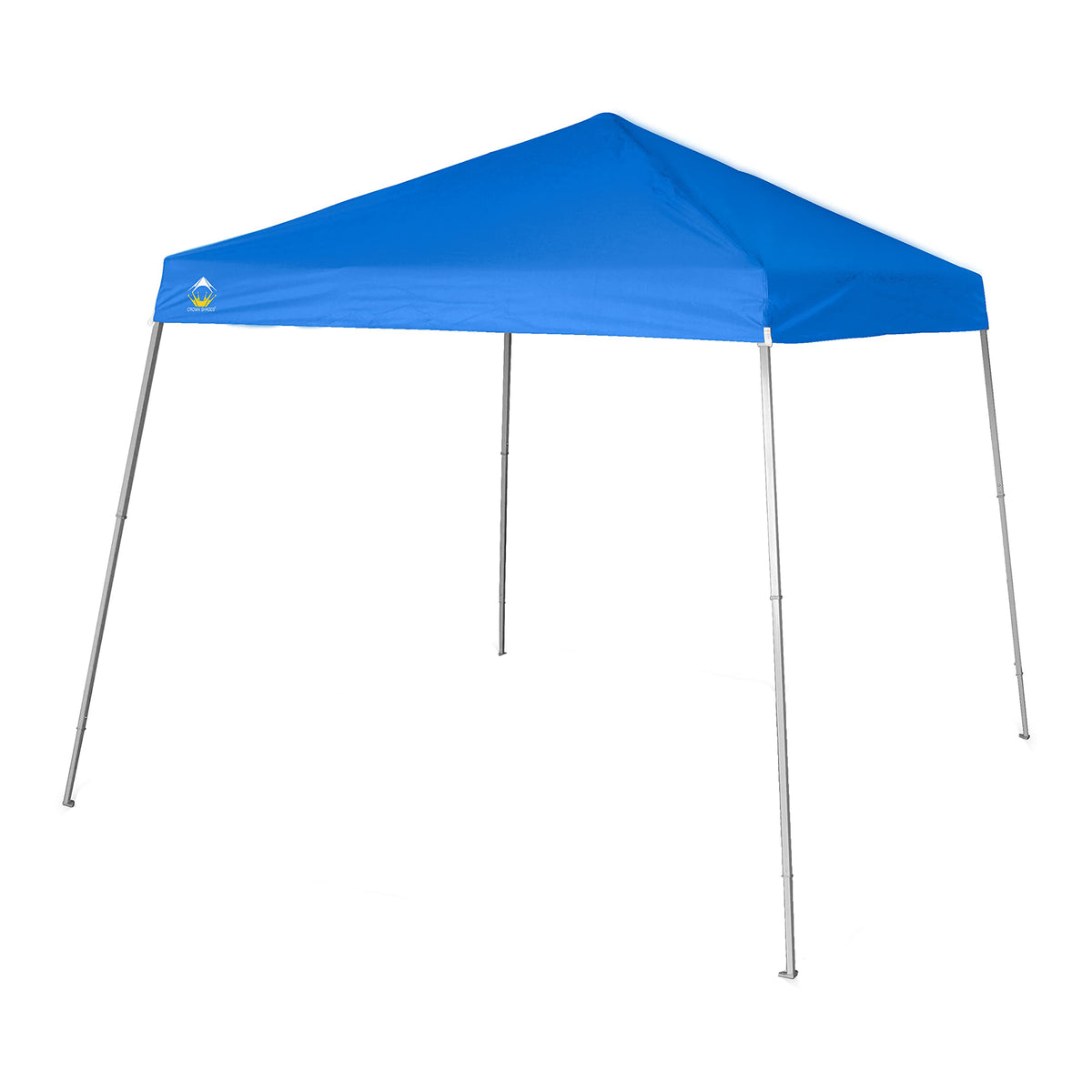 Crown Shades 10' x 10' Base 8' x 8' Top Pop Up Canopy w/Carry Bag, Blue (Used)