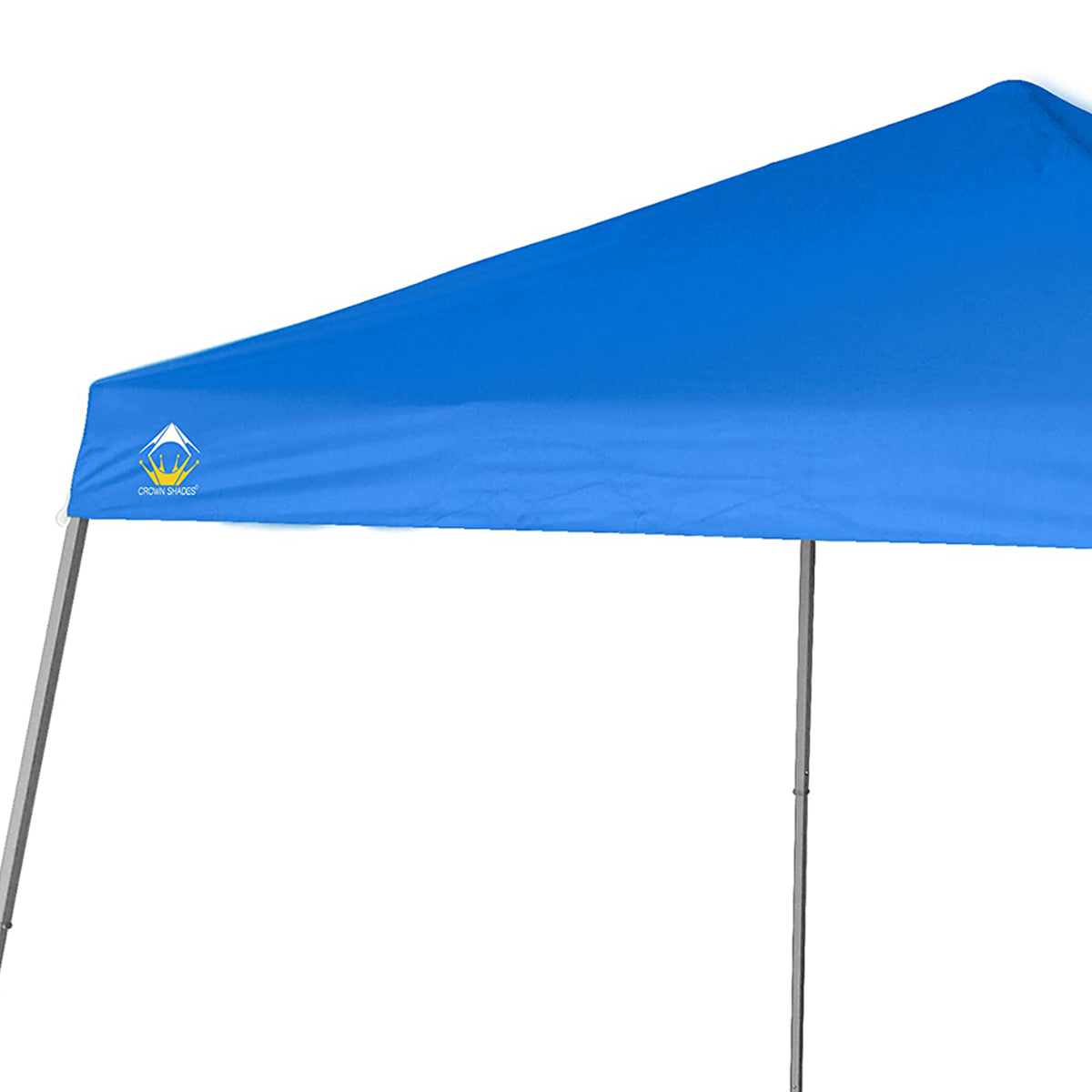 Crown Shades 10' x 10' Base 8' x 8' Top Pop Up Canopy w/Carry Bag, Blue (Used)