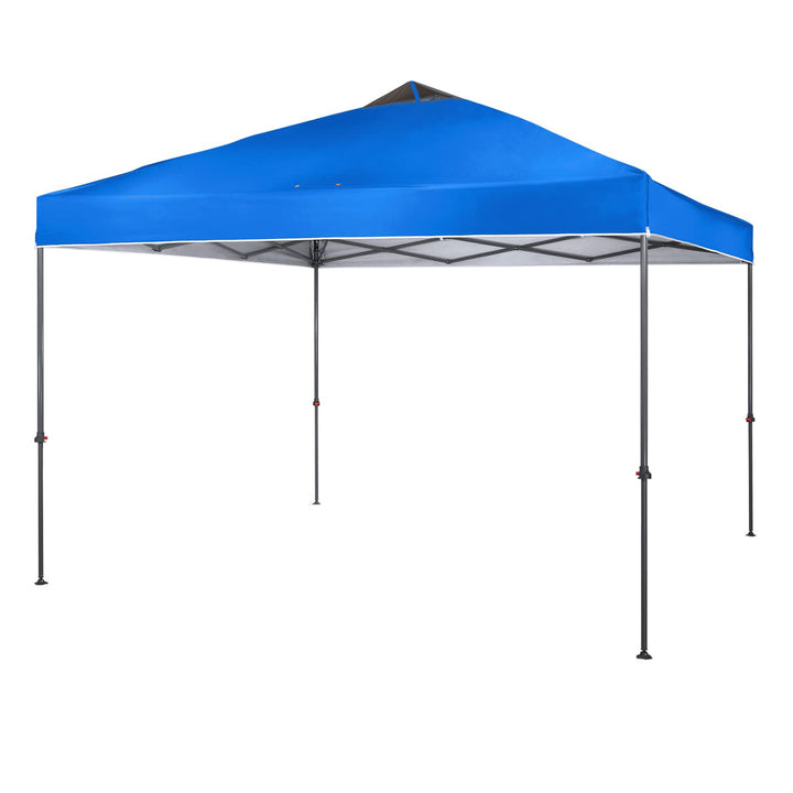 Crown Shades 10x10' Instant Pop Up Folding Shade Canopy w/Carry Bag, Blue (Used) - VMInnovations
