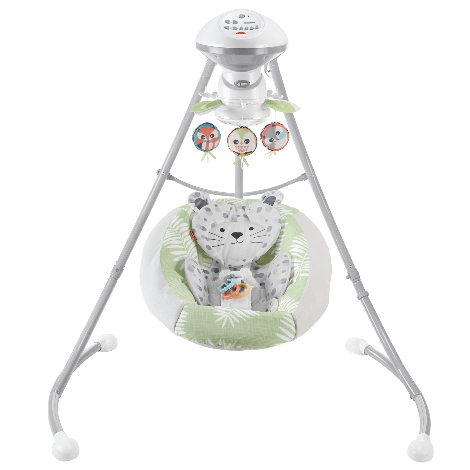 Fisher-Price Snow Leopard Baby Dual Motion Swing with Sounds & Motorized Mobile - VMInnovations
