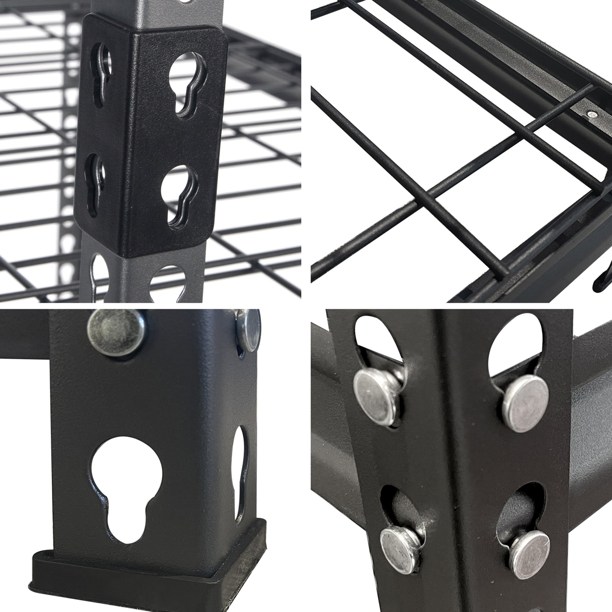 Pachira 36"Wx72"H 5 Shelf Steel Shelving for Home & Office , Black (Used) - VMInnovations