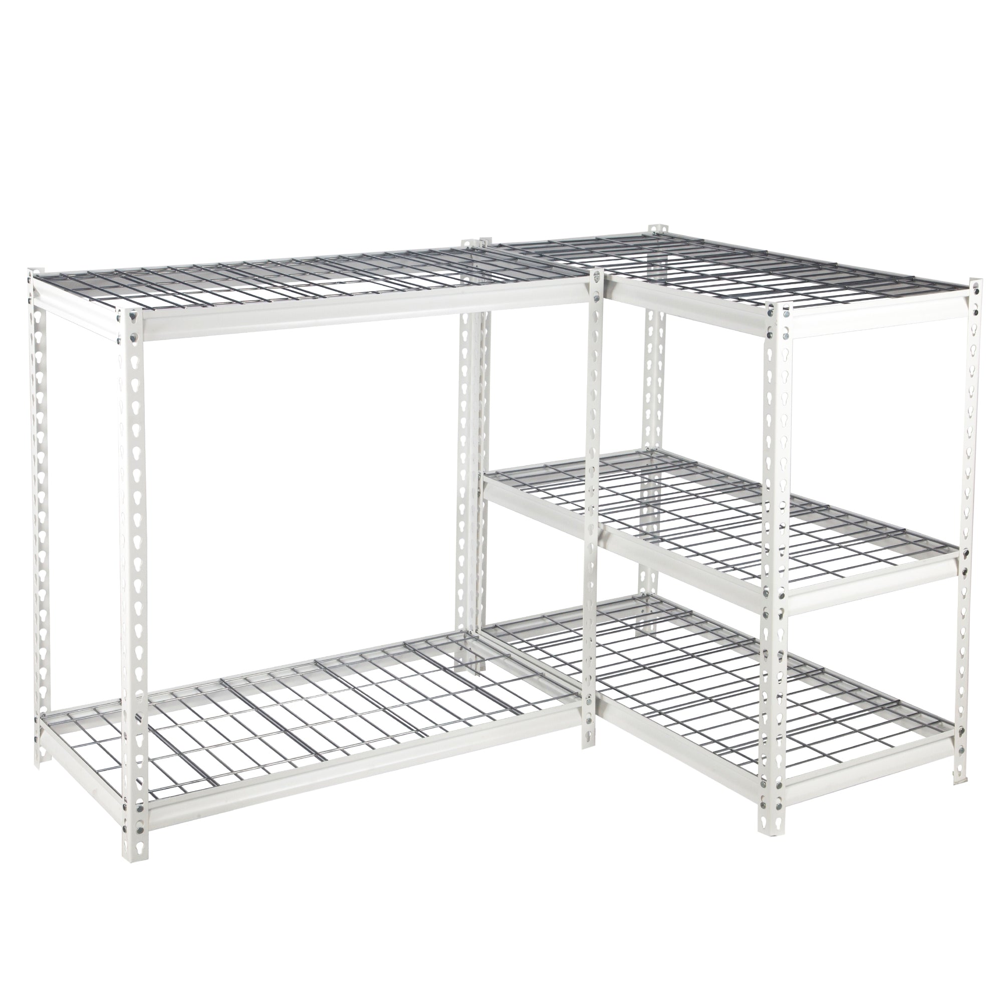 Pachira 48"W x 72"H 5 Shelf Steel Shelving for Home & Office, White (Used) - VMInnovations