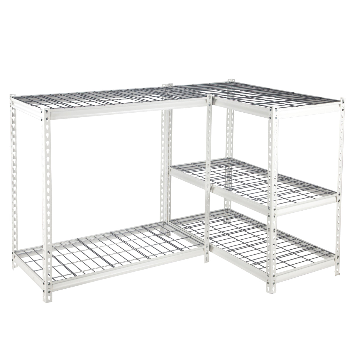 Pachira 48"W x 72"H 5 Shelf Shelving for Home & Office , White (Open Box) - VMInnovations