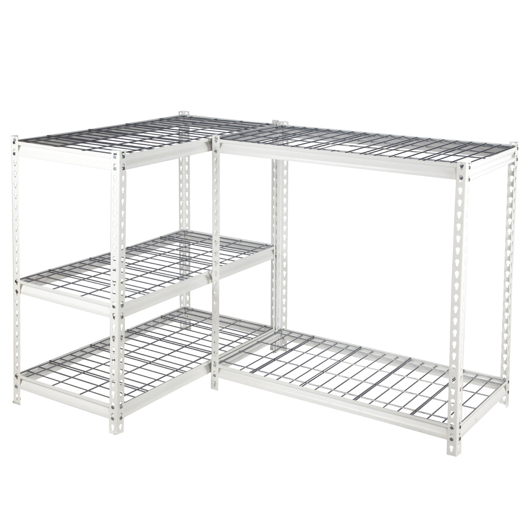 Pachira 60"W x 72"H 5 Shelf Steel Shelving for Home and Office Organizing, White - VMInnovations