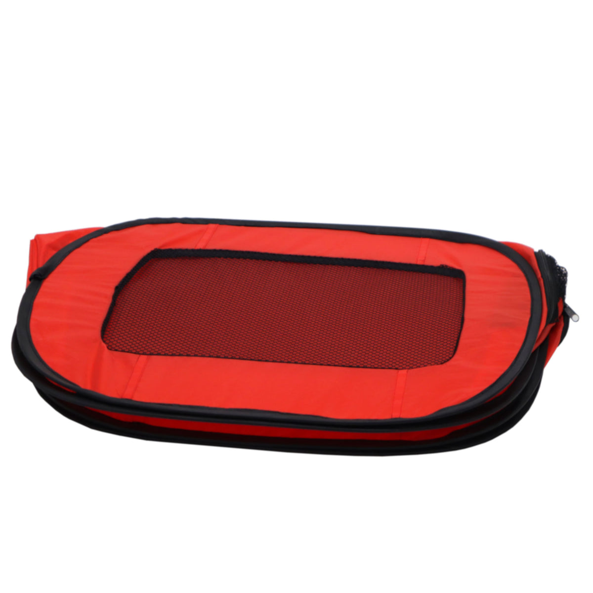 Redmon Medium Foldable Lightweight Portable Pop Up Dog Pet Travel Crate, Red