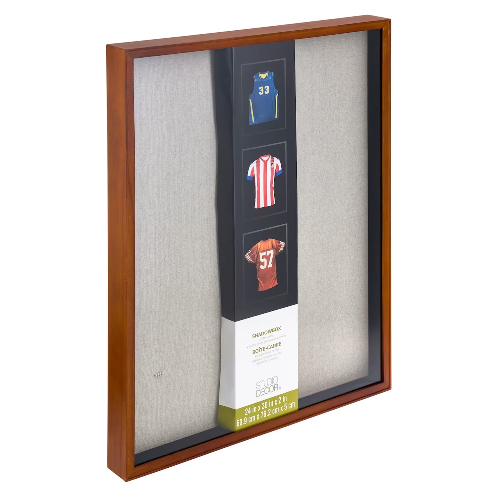 Studio Decor 24"x30" Large Easy Back Loading Shadow Box Frame, Walnut(2pk)(Used) - VMInnovations