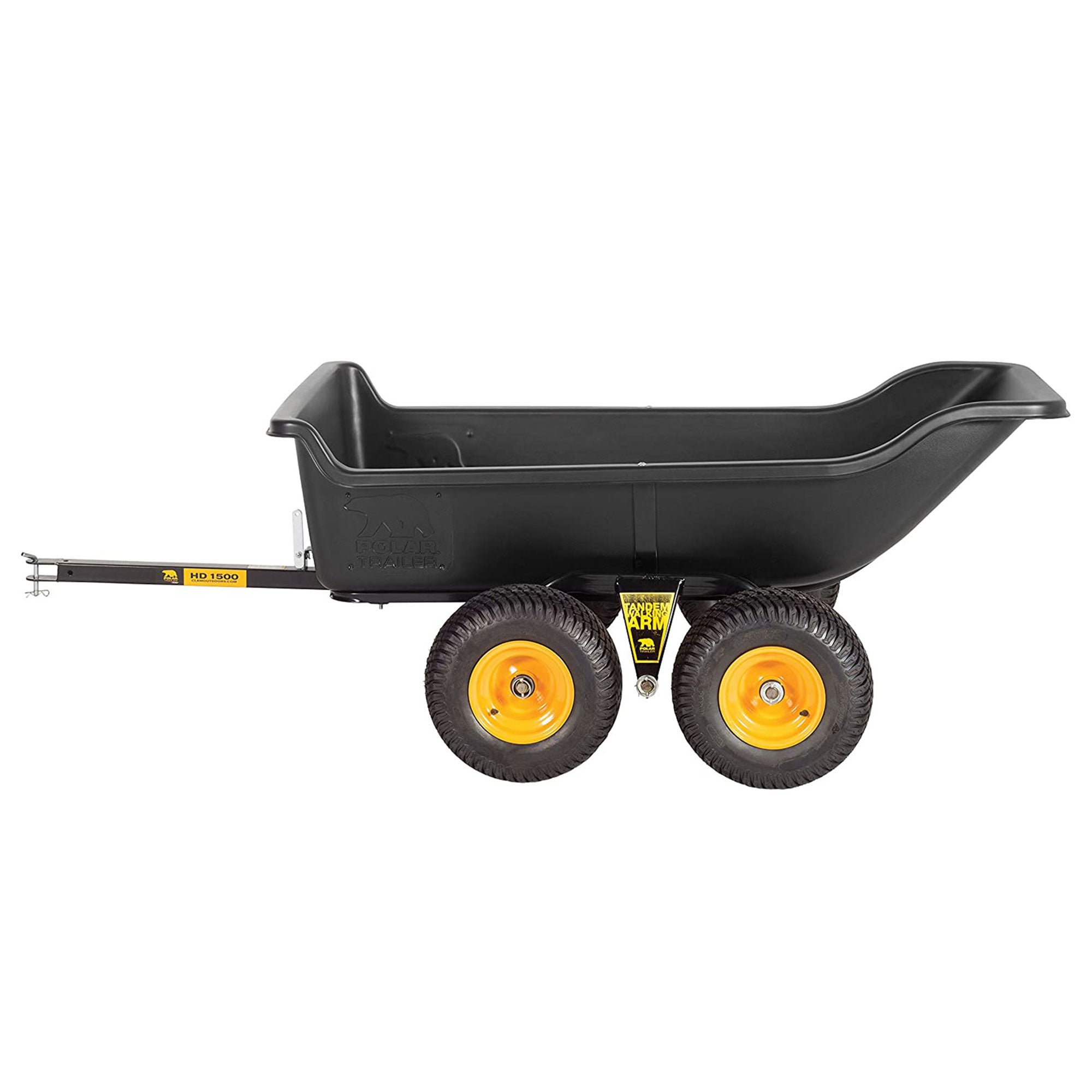 Polar Trailer 2" Coupler Kit with HD 1500TA Steel Tandem Axle Hauling Trailer
