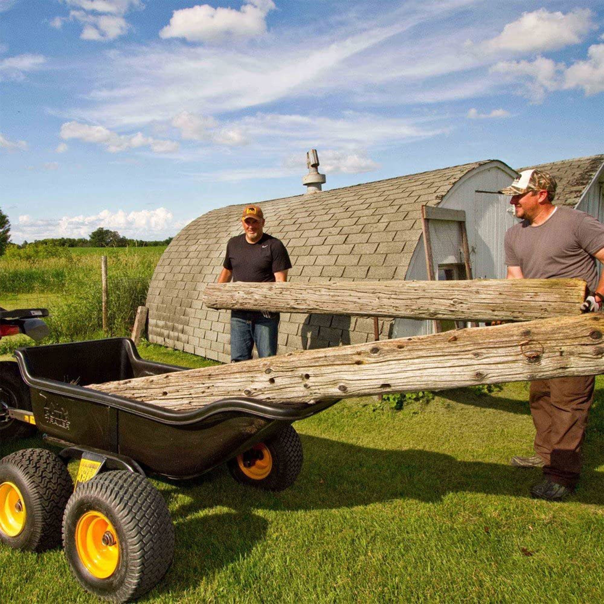 Polar Trailer 2" Coupler Kit with HD 1500TA Steel Tandem Axle Hauling Trailer