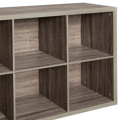 ClosetMaid Decorative 6 Cube Open Home Display Versatile Storage Organizer, Gray