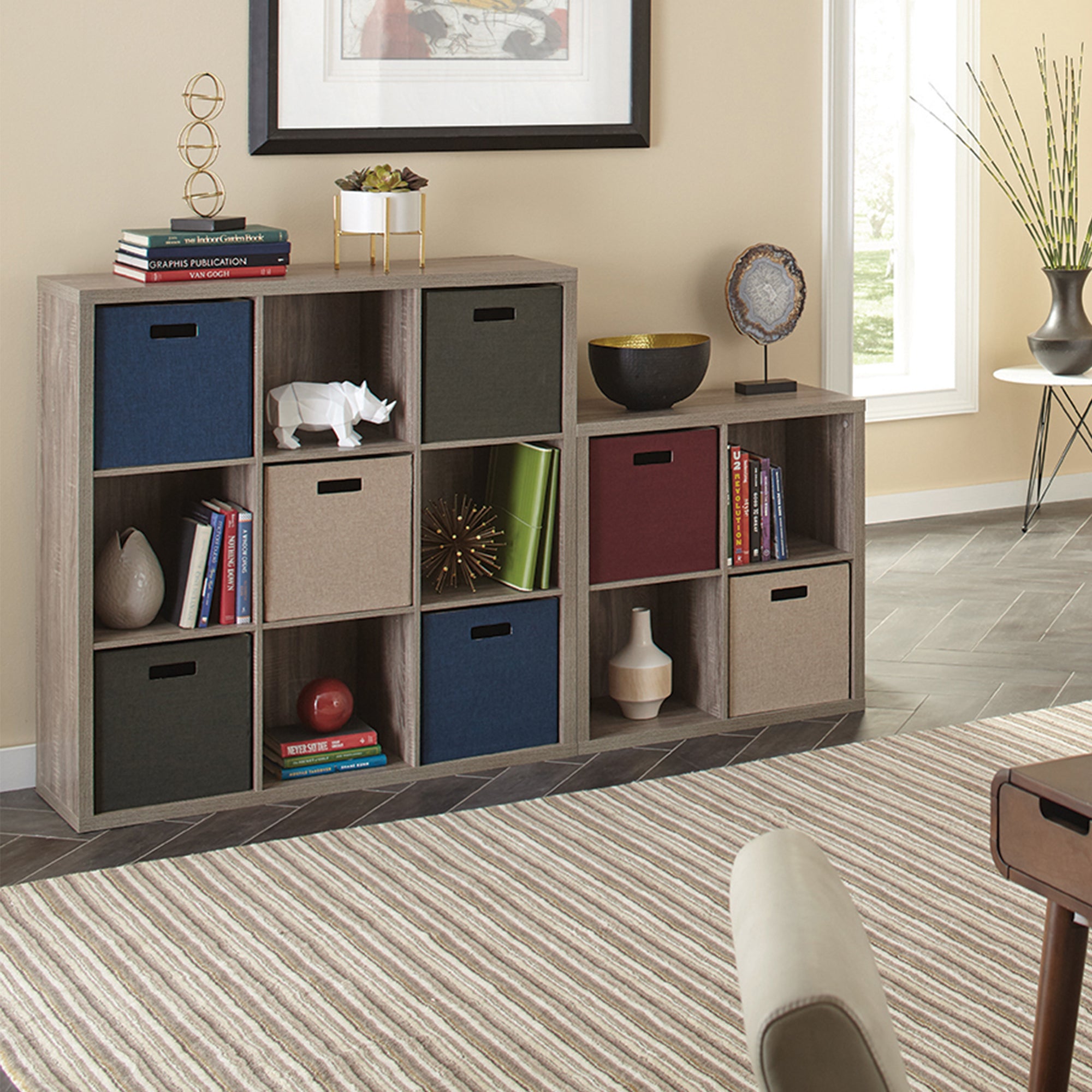 ClosetMaid Decorative 6 Cube Home Display Versatile Storage Organizer,Gray(Used) - VMInnovations