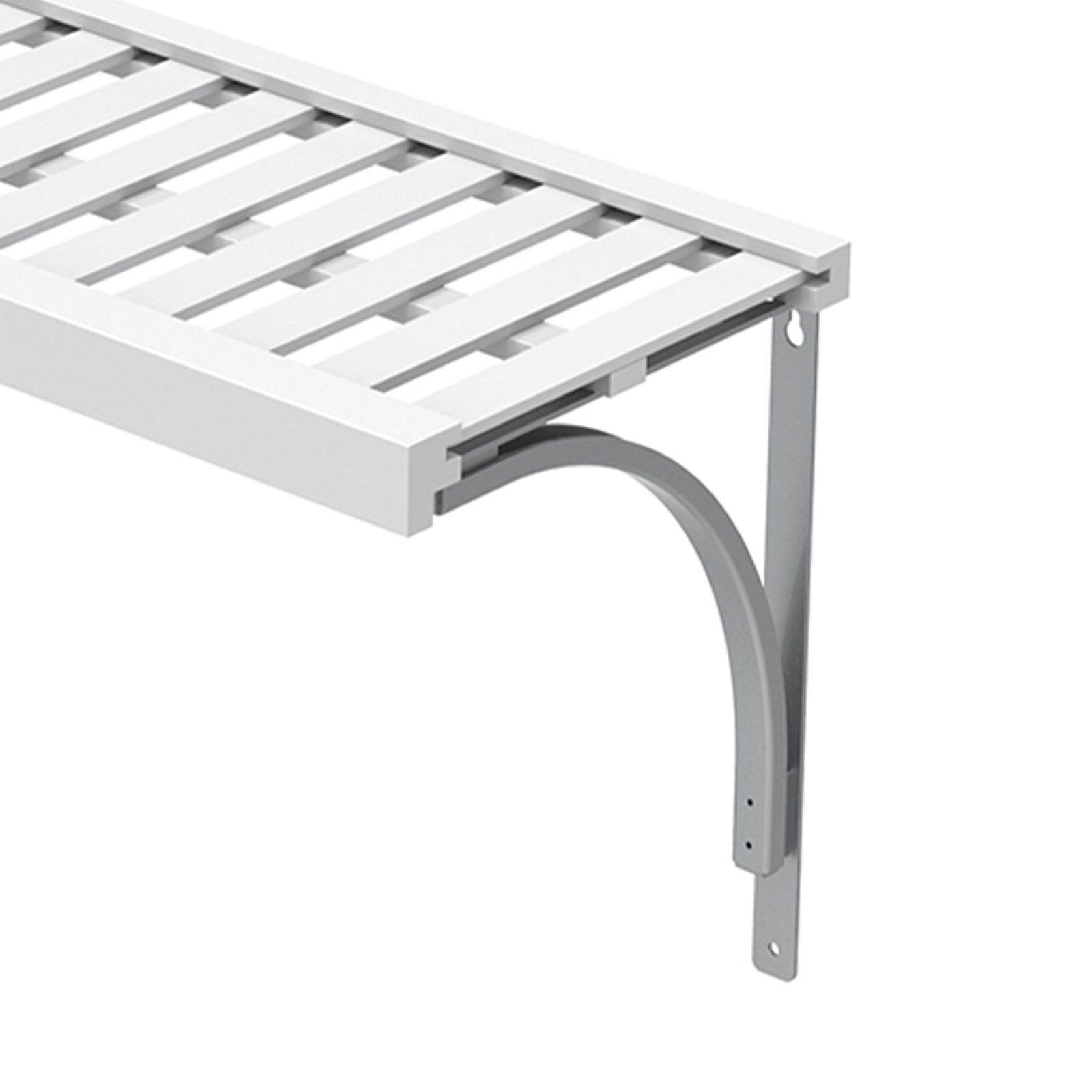 ClosetMaid Ventilated 48 x 12" Home Storage Versatile Closet Shelf Unit, White - VMInnovations