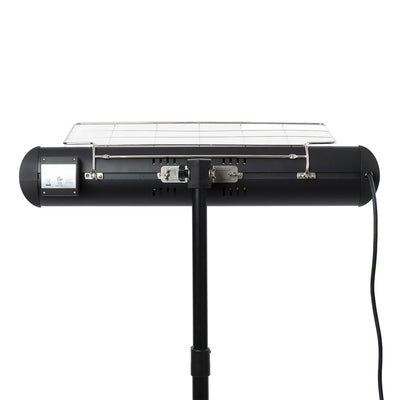 Sengoku HeatMate Weatherproof Graphite Patio Heater with Remote, Silver (2 Pack)