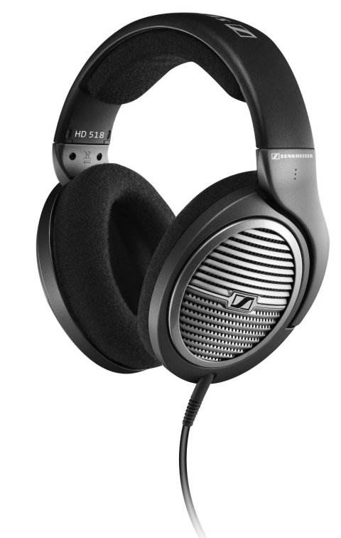 Sennheiser HD 518 Open Audiophile E.A.R. Design Stereo DJ Headphones (Open Box)