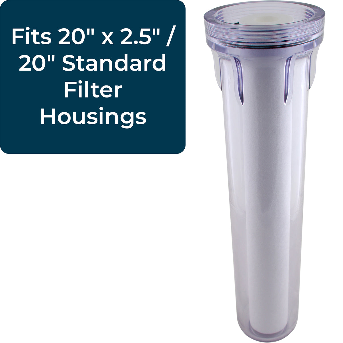 SpiroPure 20 x 2.5 Inch 1 Micron Melt-Blown Polypropylene Water Filter (20 Pack)