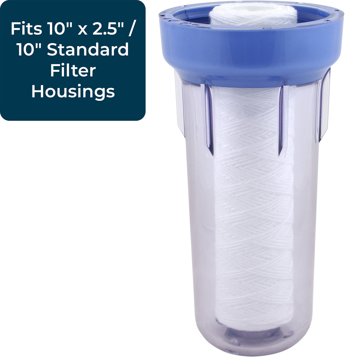 SpiroPure String Wound Polypropylene Water Filter, 10 Micron (24 Pack)(Open Box)