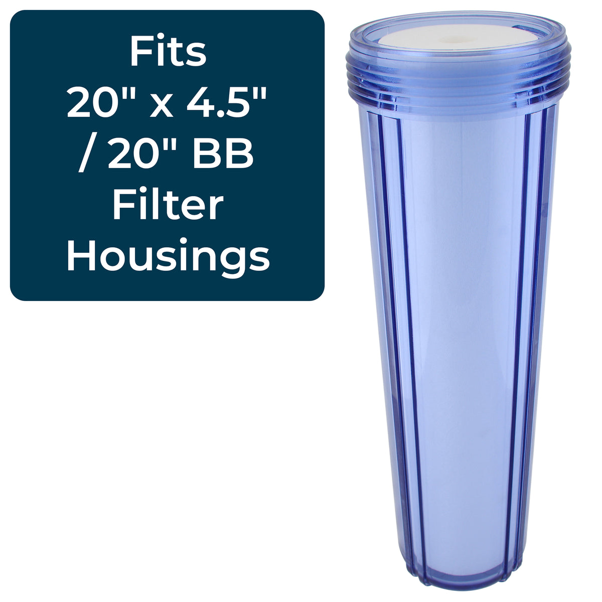 20 x 4.5" Dual Gradient Polypropylene Water Filter, 25 Micron (6 Pack Open Box)