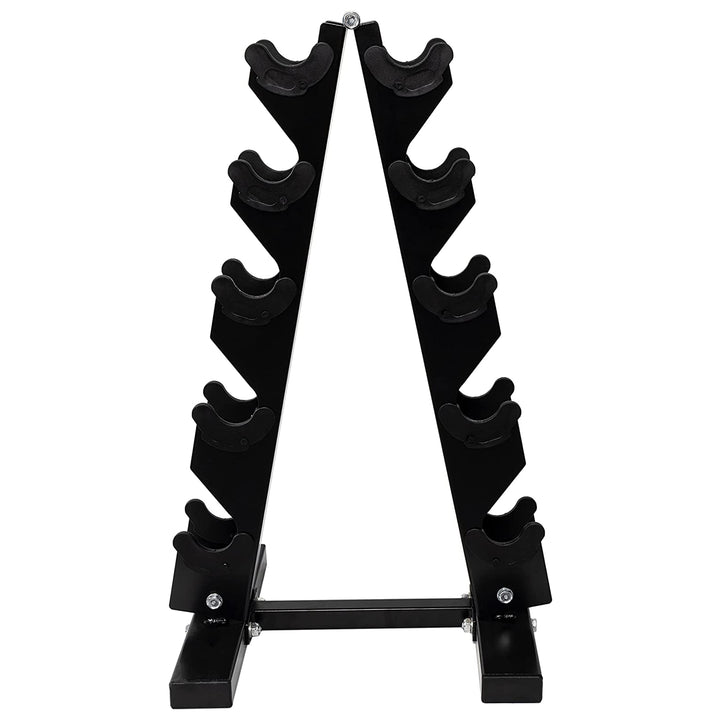 BalanceFrom Fitness 3, 5, 8, 10 & 12 Pound Neoprene Dumbbell Weight Set w/ Stand - VMInnovations