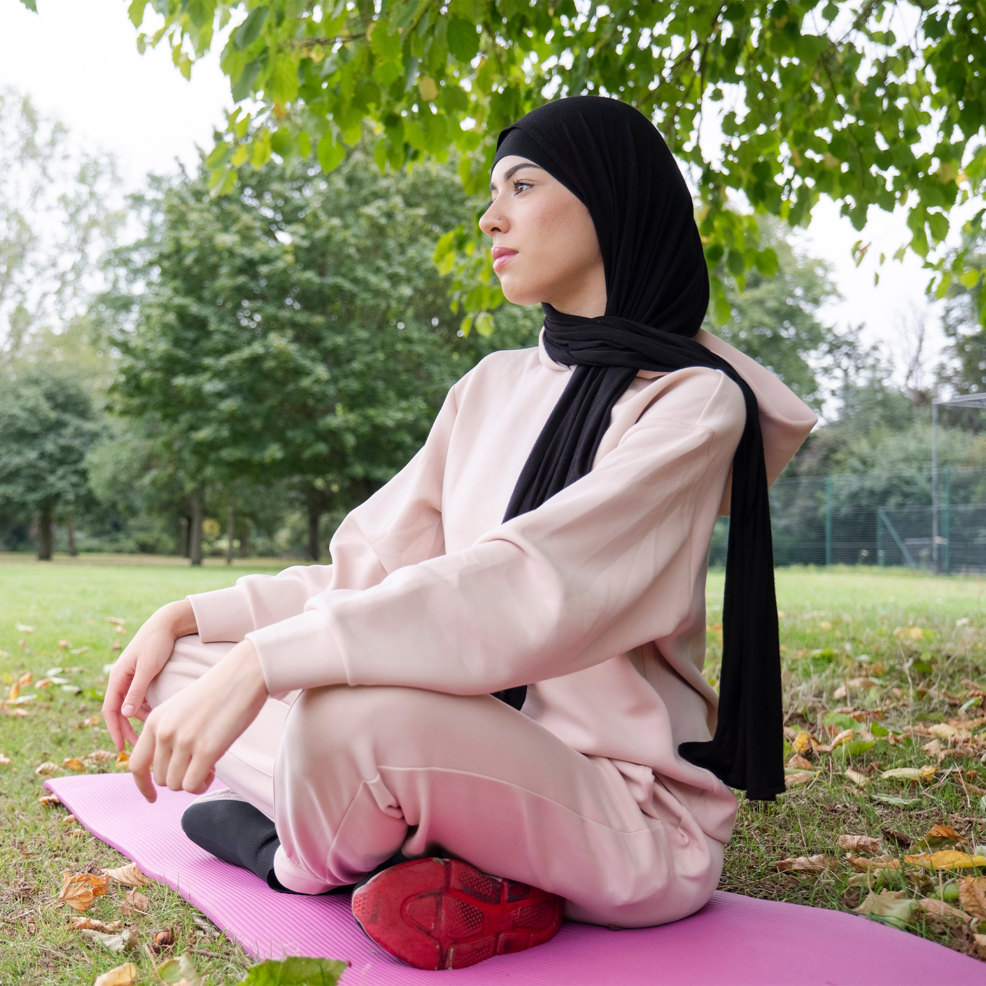 BalanceFrom 1" Extra Thick Exercise Yoga Mat with Carrying Strap, Pink (Used) - VMInnovations