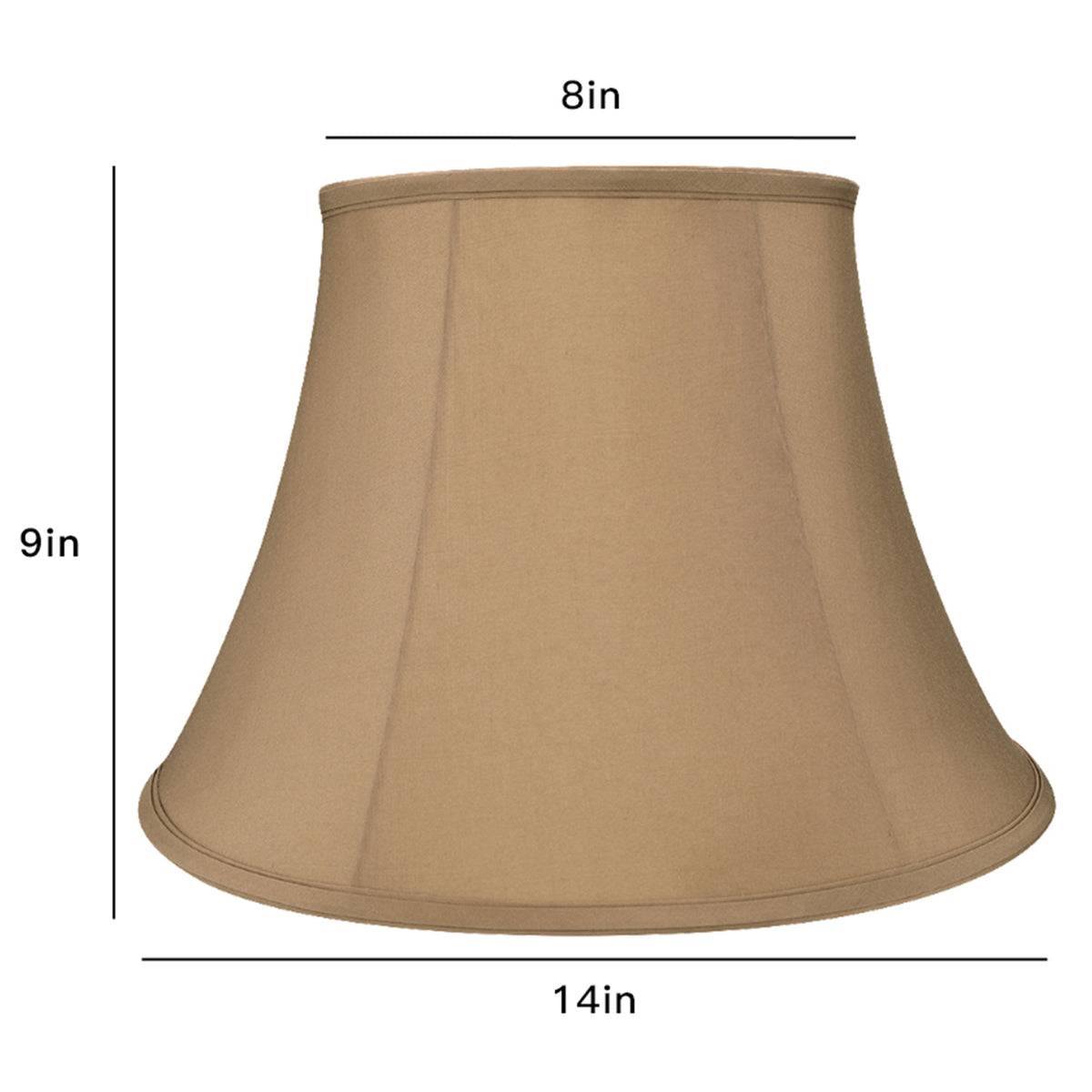 ALUCSET Royal Style Linen Lampshade for Table and Floor Lamps, Beige (2 Pack)