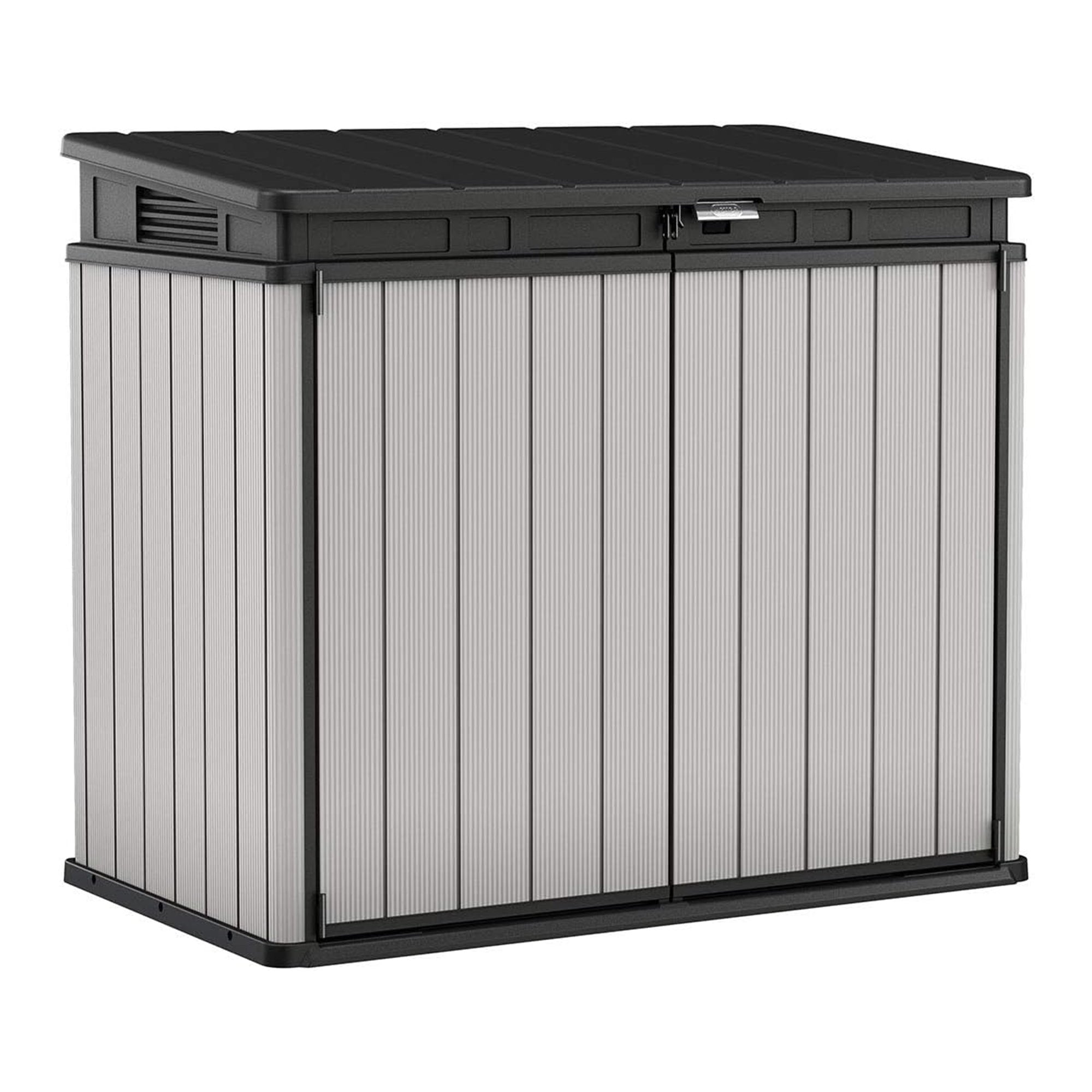 Keter Premier XL Outdoor All Weather Patio Garden Storage Tool Shed, Light Grey - VMInnovations