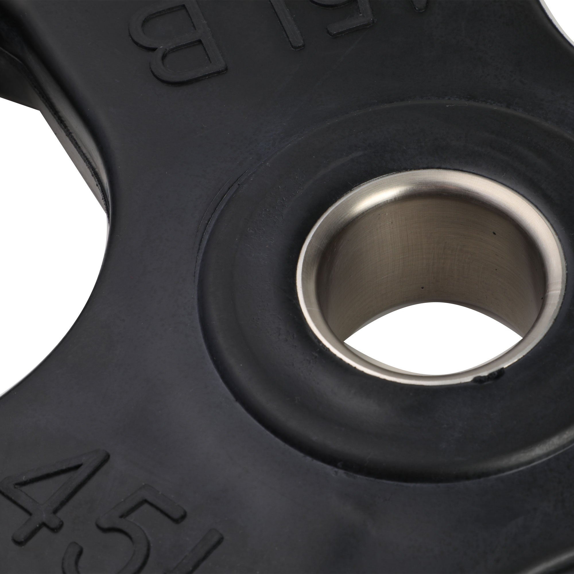 HolaHatha 45lb Olympic Rubber Coated Weight Plate w/Tri Grip Handle (Open Box) - VMInnovations
