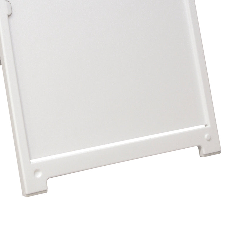 Plasticade Deluxe Signicade Folding Double Sided Sign Stand, White (3 Pack)