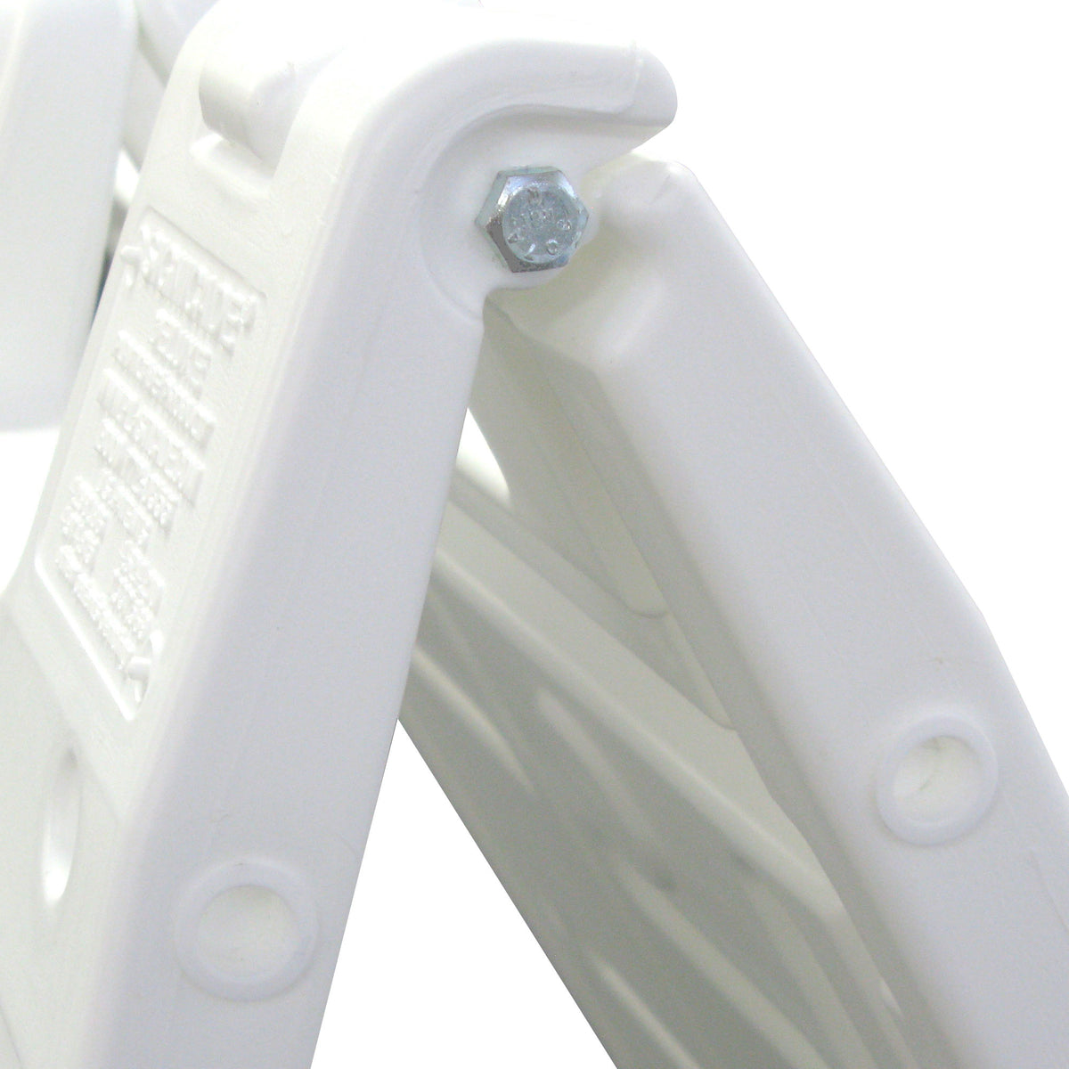 Plasticade Deluxe Signicade Folding Double Sided Sign Stand, White (3 Pack)