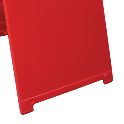 Plasticade Signicade Folding Sidewalk Double Sided Sign Stand, Red (3 Pack)