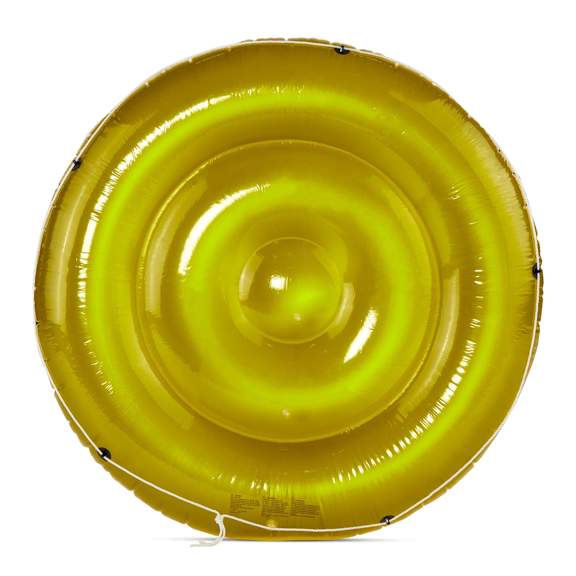 Swimline 72 Inch Swimming Pool Inflatable Sun Tan Lounger Island Float, Yellow - VMInnovations