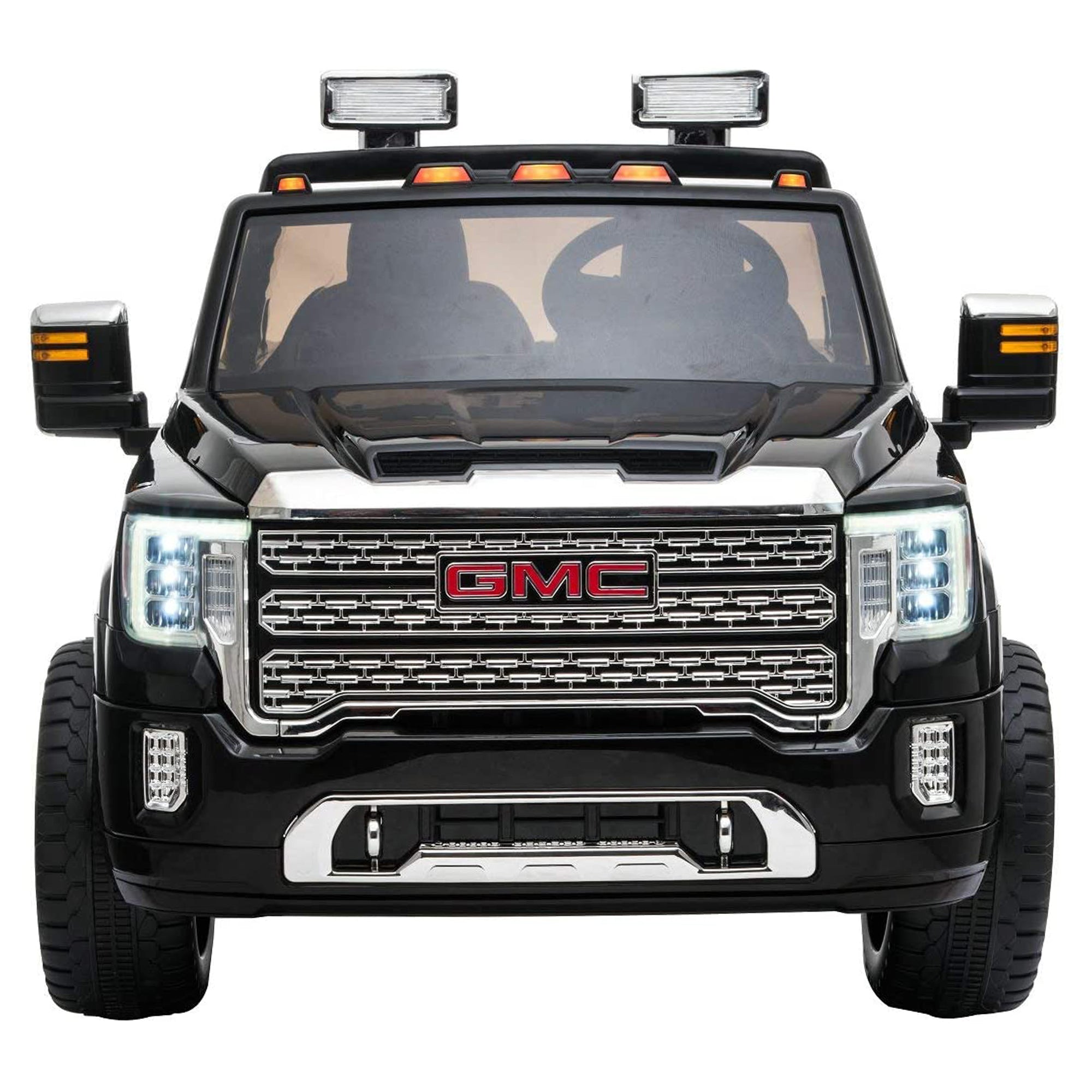 DAKOTT GMC Sierra Denali HD 2 Seater 12V Ride On Electric Vehicle, Black (Used) - VMInnovations