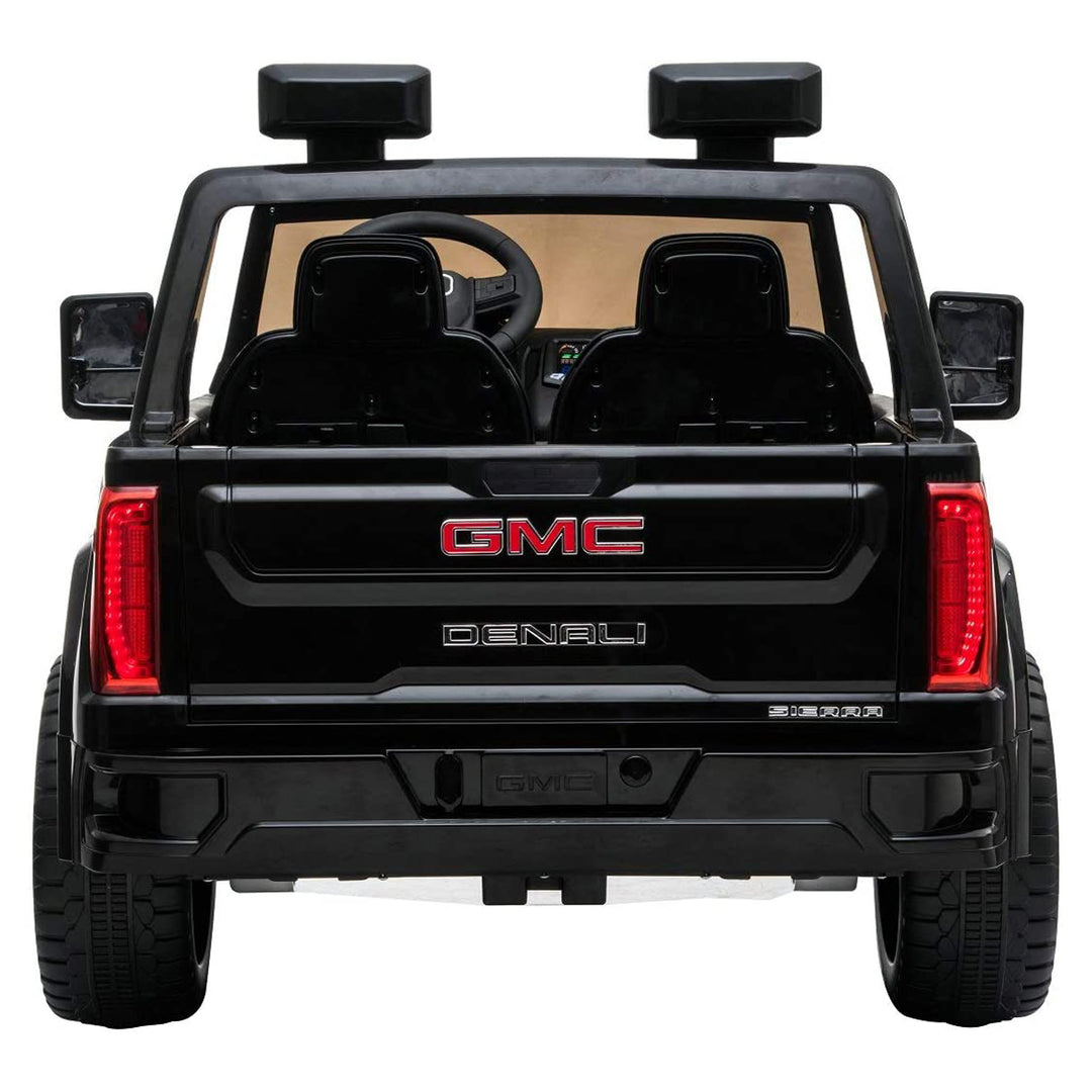 DAKOTT GMC Sierra Denali HD 2 Seater 12V Ride On Electric Vehicle, Black (Used) - VMInnovations