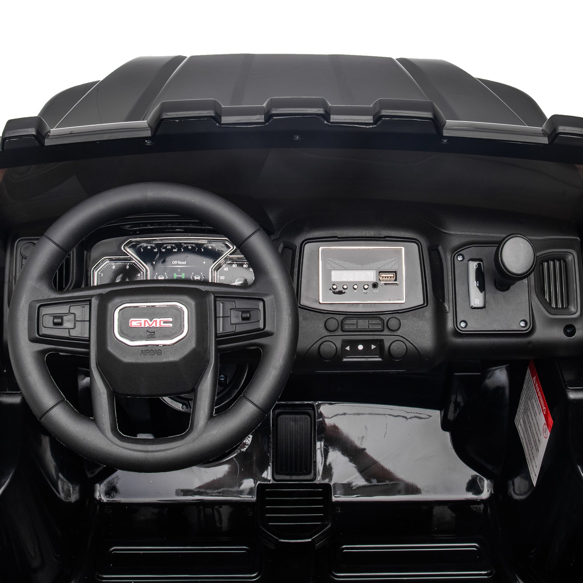 DAKOTT GMC Sierra Denali HD 2 Seater 12V Ride On Electric Vehicle, Black (Used) - VMInnovations