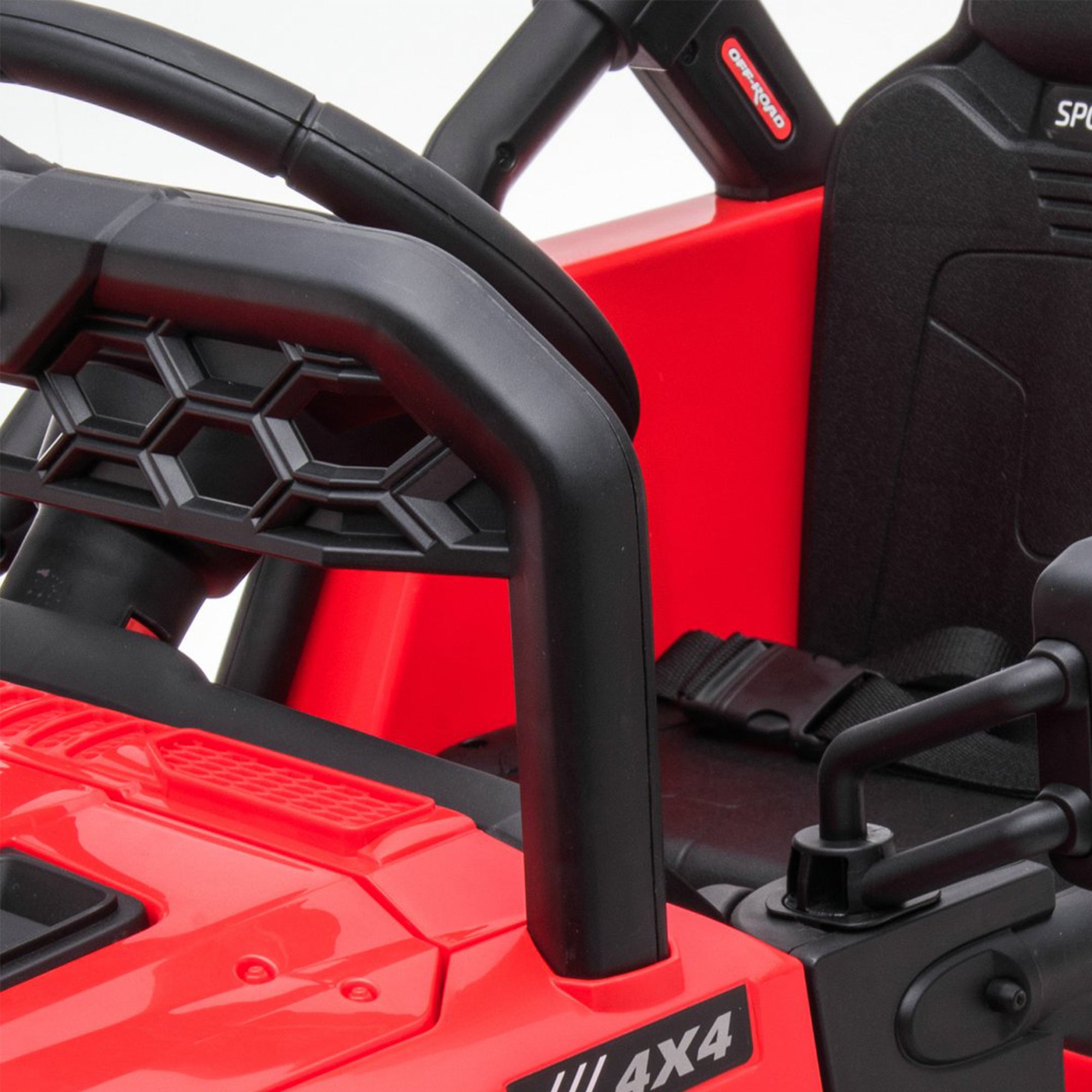 DAKOTT 12V Ride On Truck Electric with Remote Control for Kids, Red (Open Box) - VMInnovations