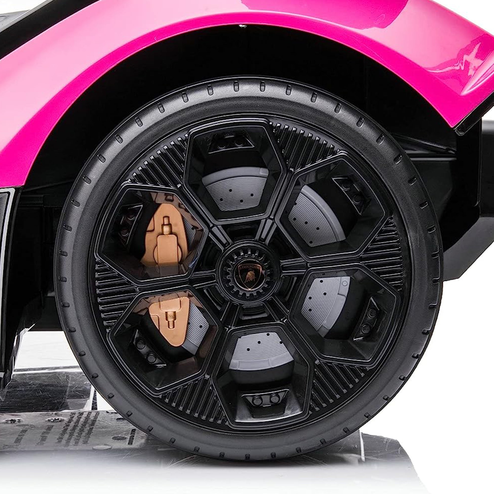 Dakott Lamborghini Gran Turismo V12 Battery Power Ride On Toy, Pink (For Parts) - VMInnovations