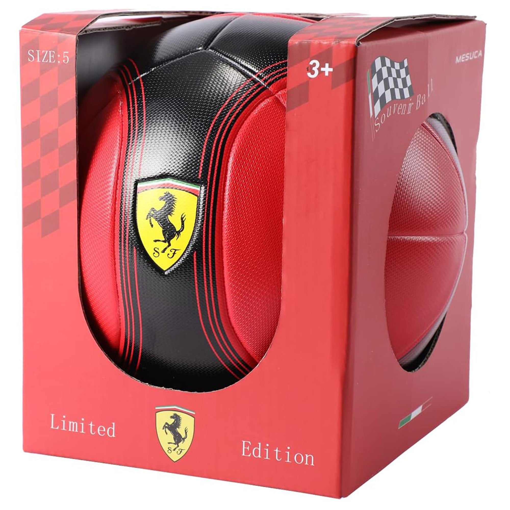 Dakott Ferrari Limited Edition Size 5 Carbon Fiber Soccer Ball, Red (Used) - VMInnovations