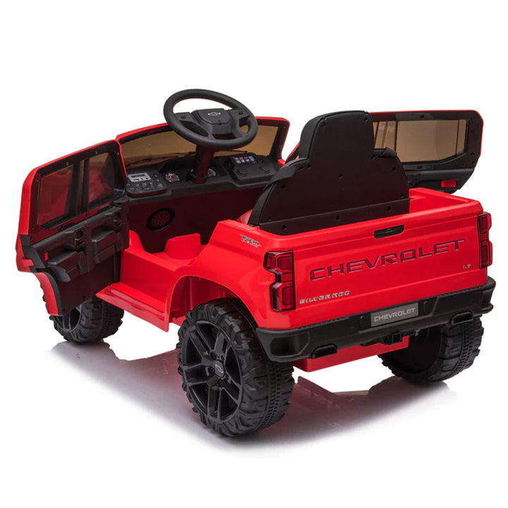 Dakott Chevy Silverado 4 x 4 Big Wheels Trail Boss Ride On Monster Truck, Red - VMInnovations