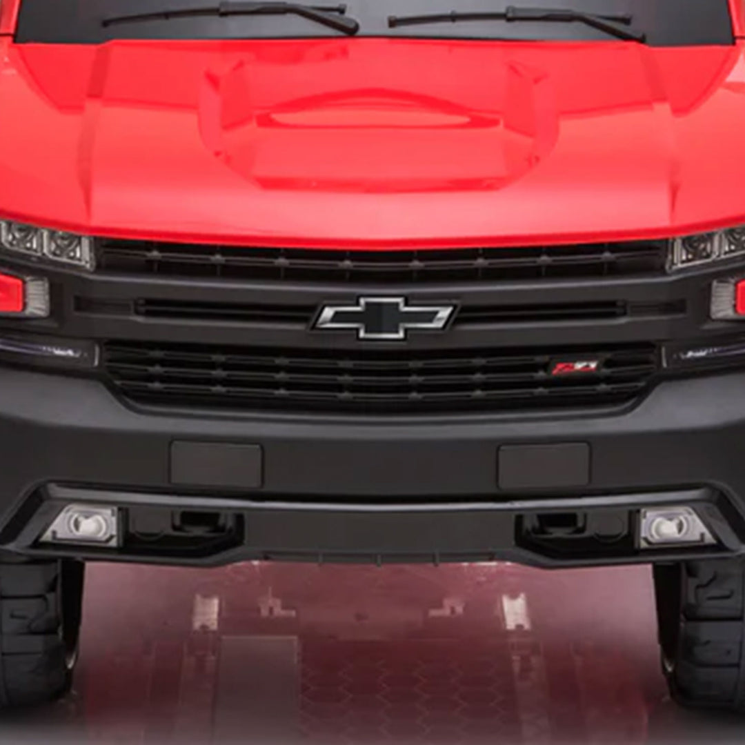 Dakott Chevy Silverado 4 x 4 Big Wheels Trail Boss Ride On Monster Truck, Red - VMInnovations