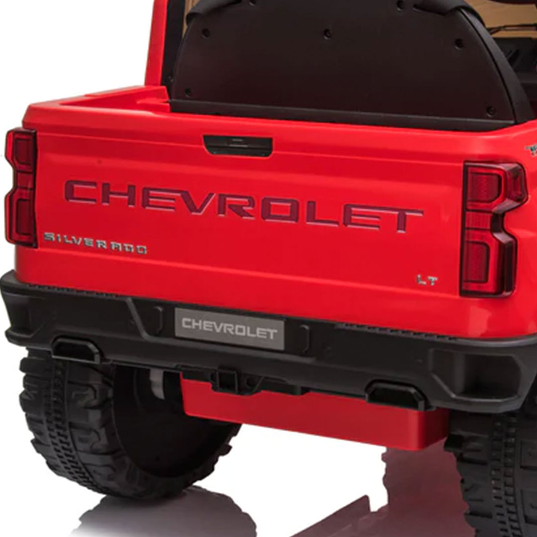 Dakott Chevy Silverado 4 x 4 Big Wheels Trail Boss Ride On Monster Truck, Red - VMInnovations