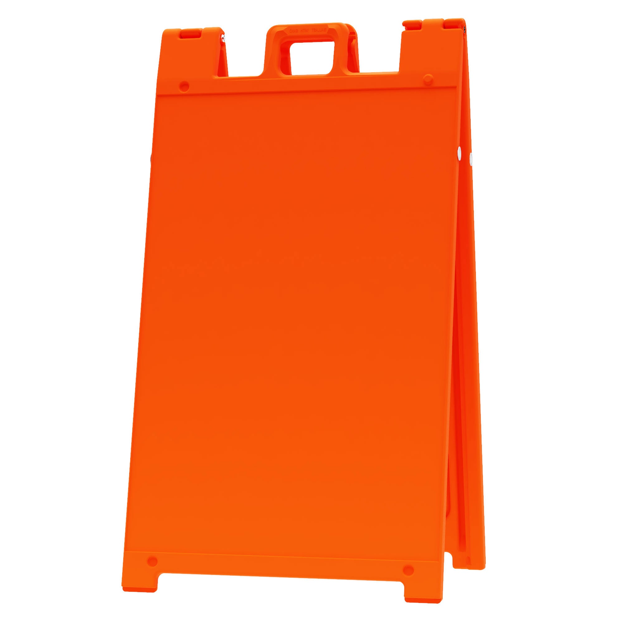 Plasticade Signicade A-Frame Portable Folding Sidewalk Sign, Orange (3 Pack)