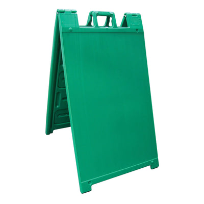 Plasticade Signicade A-Frame Portable Folding Sidewalk Sign, Green (3 Pack)